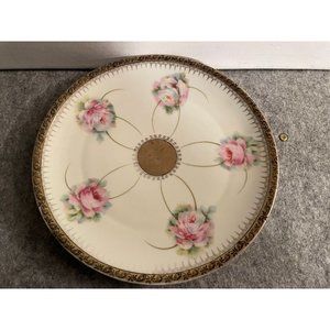 Vintage Plate From Bavaria, Bavaria Rose 8inch  #1044
